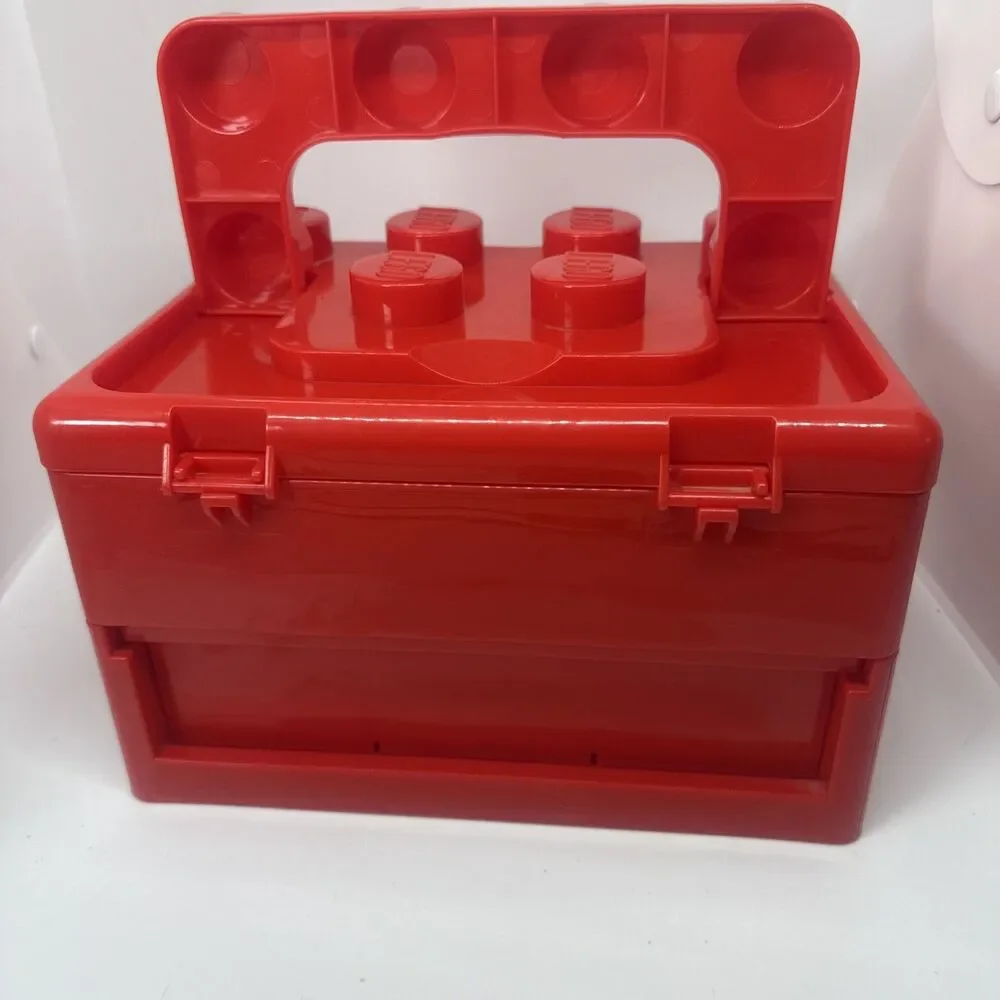 ICONIC Lego 2011 Red Brick Storage Carry Case Drawer & Handle (Retired)